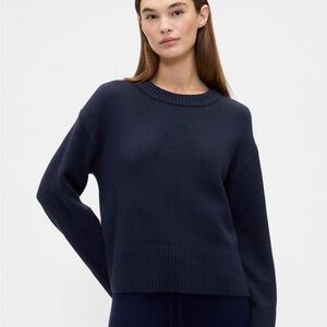 GAP Women's Navy Crewneck Sweater